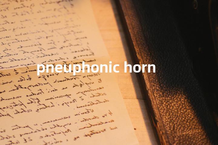 pneuphonic horn单词图解，单词释义场景配图