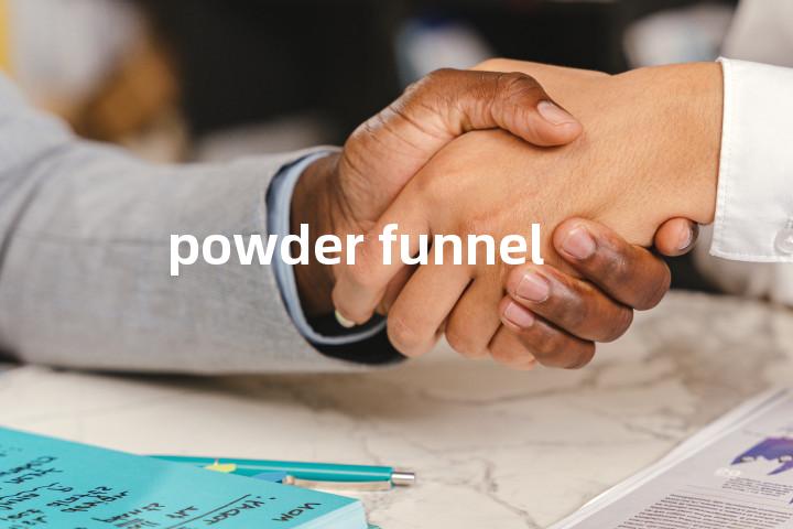 powder funnel单词图解，单词释义场景配图