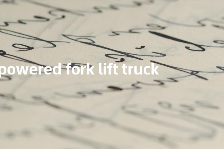 powered fork lift truck单词图解，单词释义场景配图