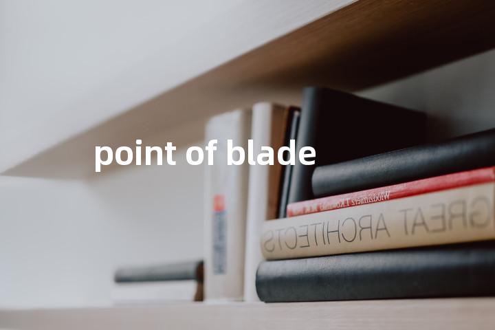 point of blade单词图解，单词释义场景配图