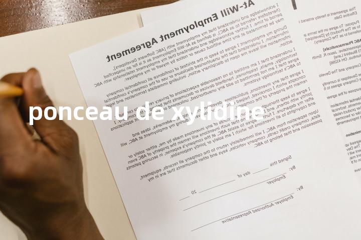 ponceau de xylidine单词图解，单词释义场景配图