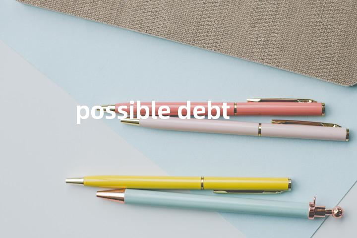 possible debt单词图解，单词释义场景配图