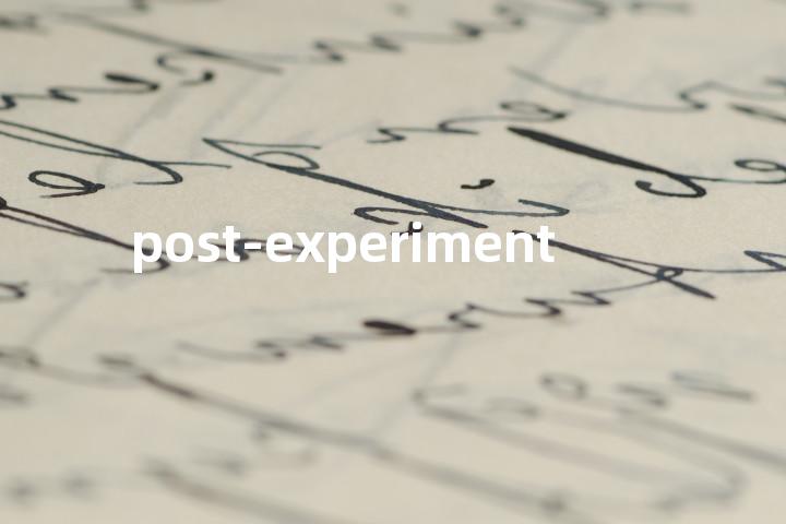 post-experiment单词图解，单词释义场景配图