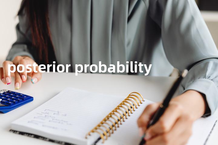posterior probability单词图解，单词释义场景配图