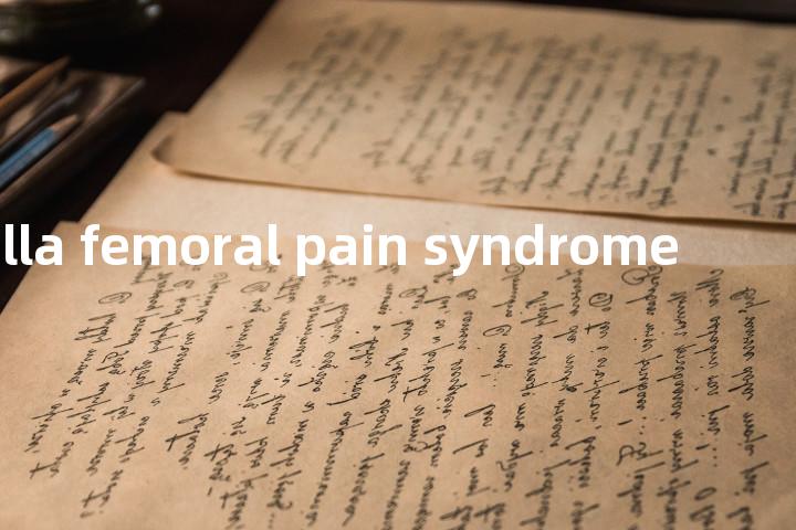 patella femoral pain syndrome单词图解，单词释义场景配图