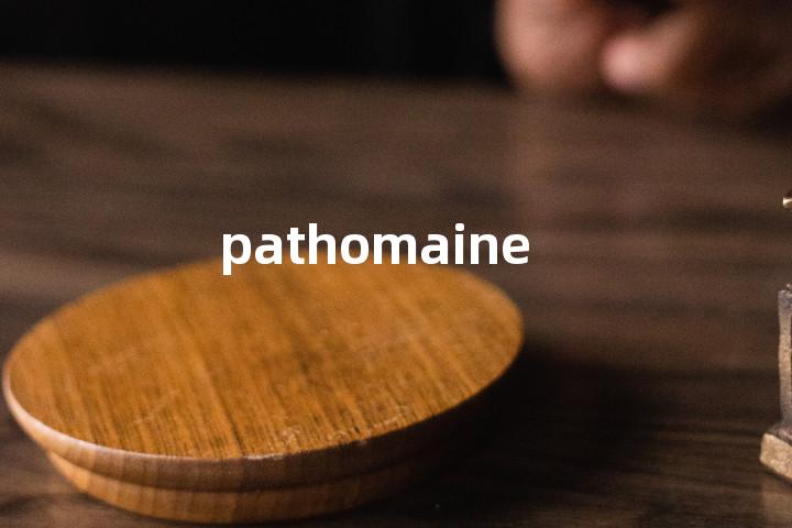 pathomaine单词图解，单词释义场景配图