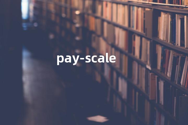pay-scale单词图解，单词释义场景配图