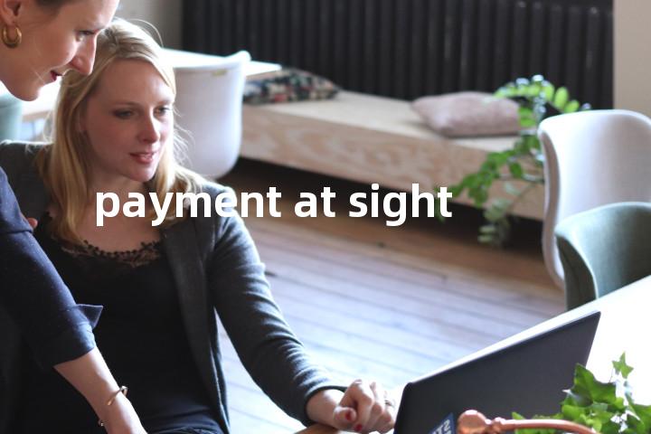 payment at sight单词图解，单词释义场景配图