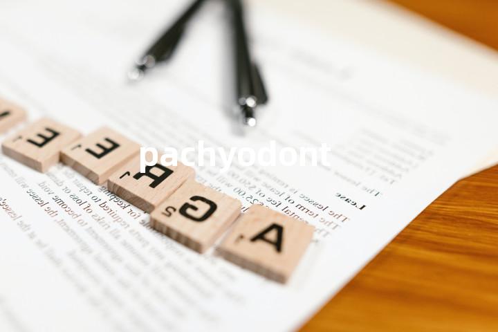pachyodont单词图解，单词释义场景配图