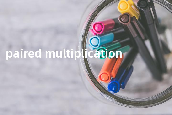 paired multiplication单词图解，单词释义场景配图
