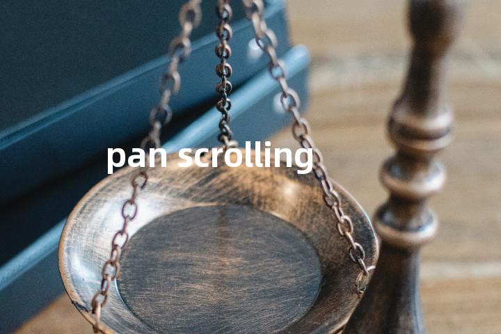 pan scrolling单词图解，单词释义场景配图
