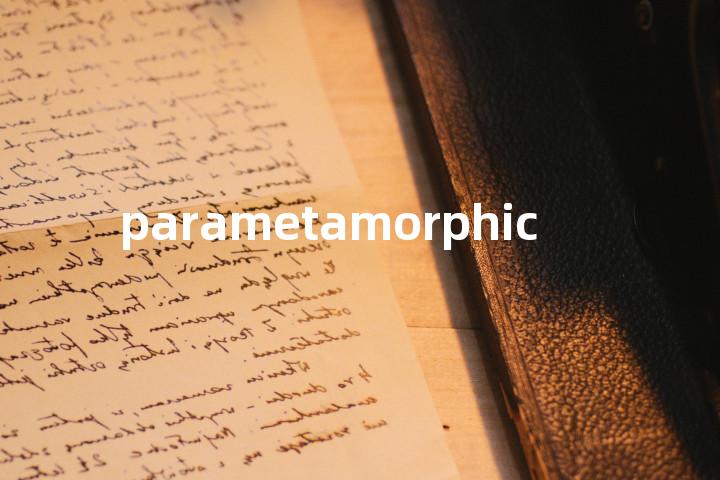 parametamorphic单词图解，单词释义场景配图