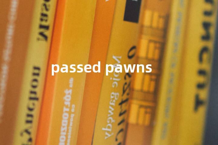 passed pawns单词图解，单词释义场景配图