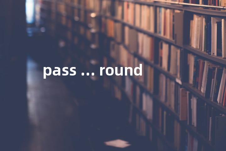pass ... round单词图解，单词释义场景配图