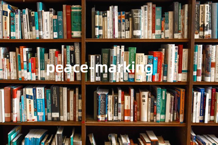 peace-marking单词图解，单词释义场景配图