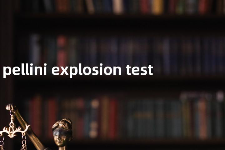 pellini explosion test单词图解，单词释义场景配图