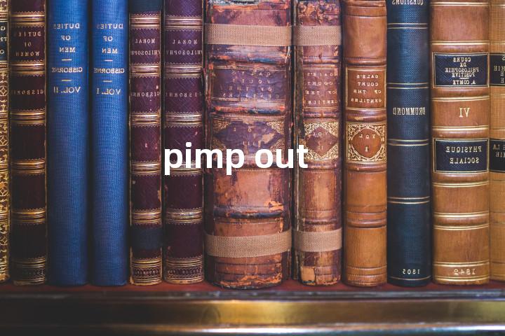 pimp out单词图解，单词释义场景配图