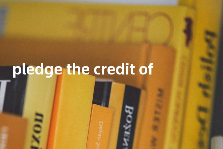 pledge the credit of单词图解，单词释义场景配图