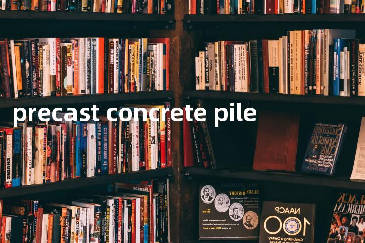 precast concrete pile单词图解，单词释义场景配图