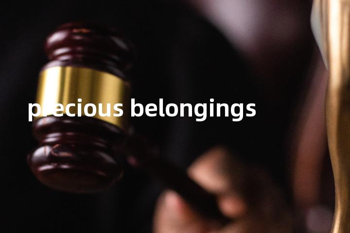 precious belongings单词图解，单词释义场景配图