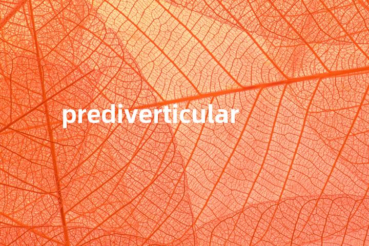 prediverticular单词图解，单词释义场景配图