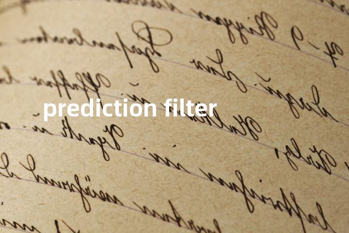 prediction filter单词图解，单词释义场景配图