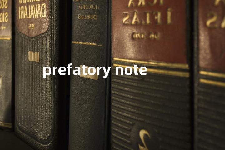 prefatory note单词图解，单词释义场景配图