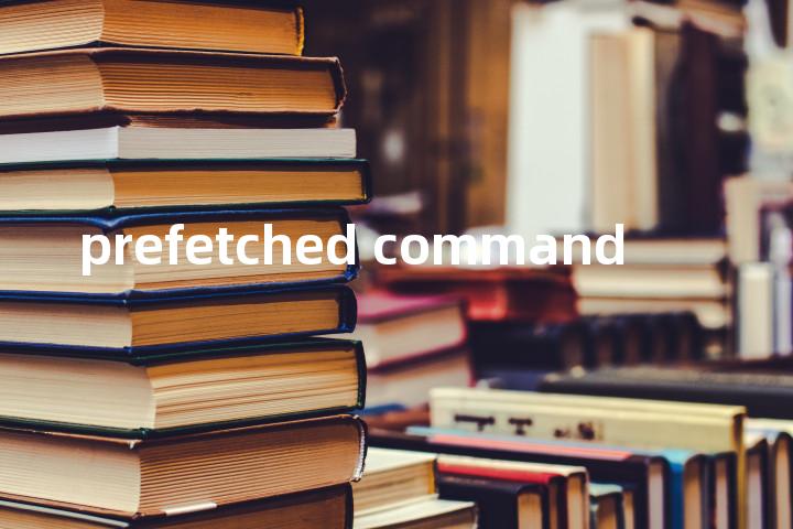 prefetched command单词图解，单词释义场景配图