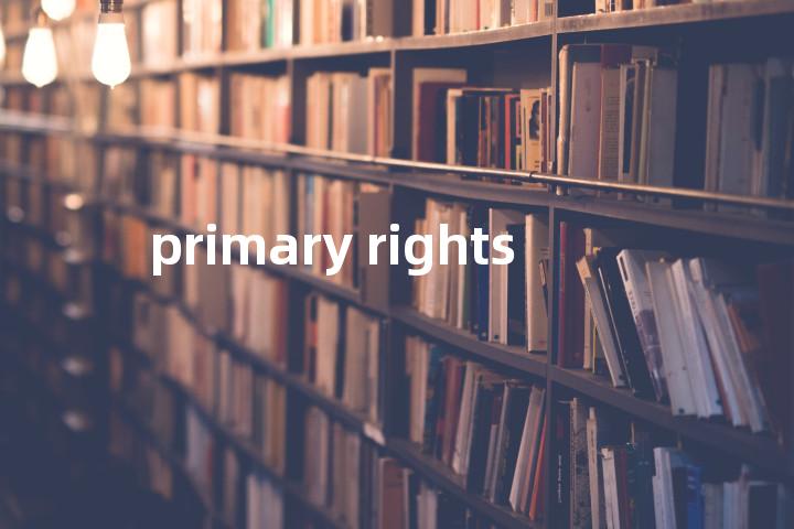 primary rights单词图解，单词释义场景配图