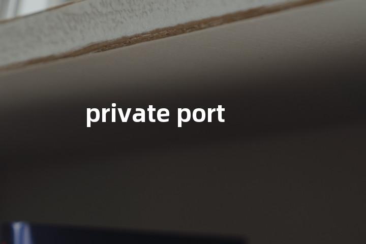 private port单词图解，单词释义场景配图