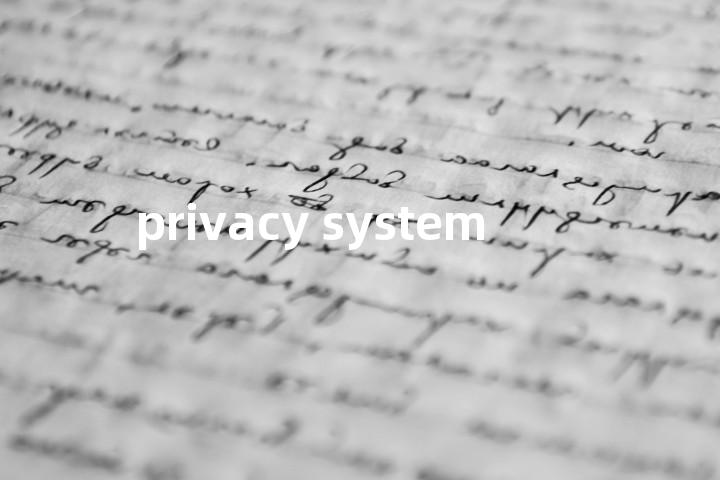 privacy system单词图解，单词释义场景配图