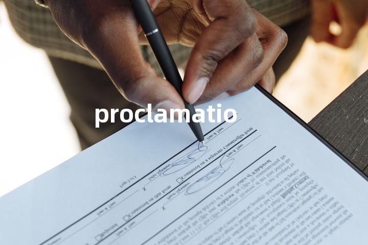 proclamation