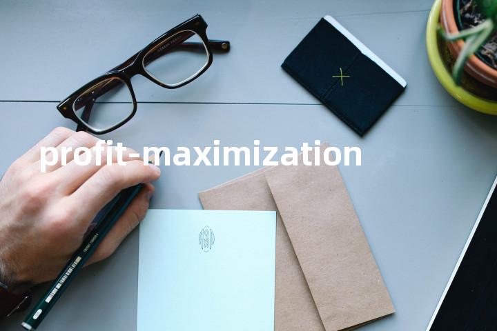 profit-maximization单词图解，单词释义场景配图