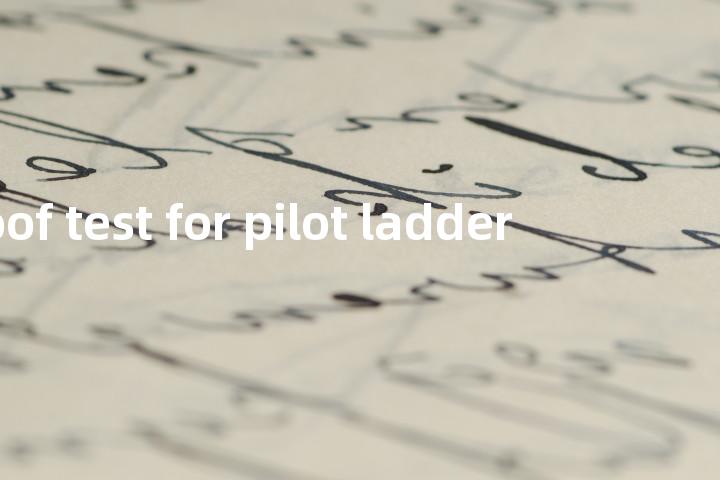proof test for pilot ladder单词图解，单词释义场景配图