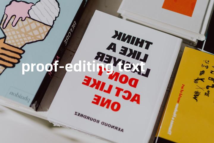 proof-editing text单词图解，单词释义场景配图