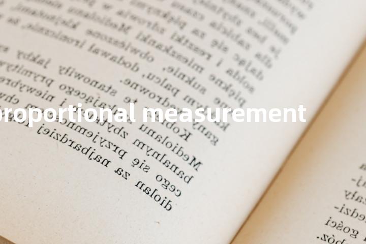 proportional measurement单词图解，单词释义场景配图