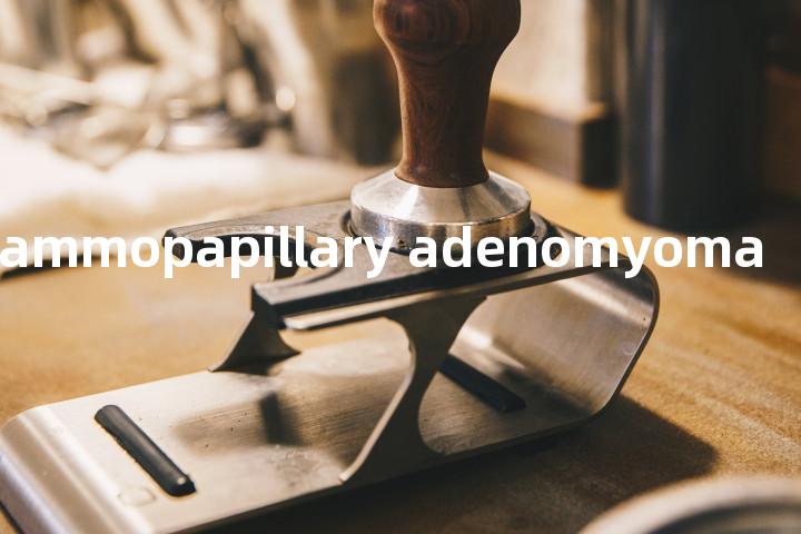 psammopapillary adenomyoma单词图解，单词释义场景配图