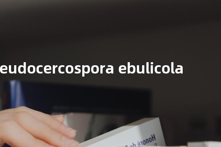 pseudocercospora ebulicola单词图解，单词释义场景配图