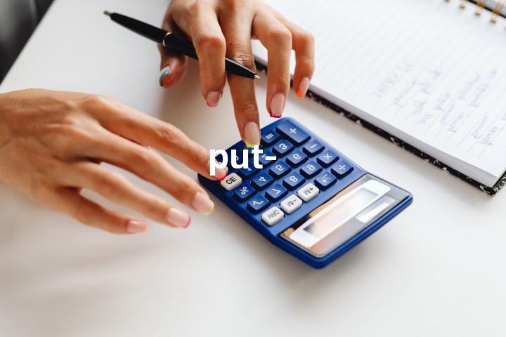 put-单词图解，单词释义场景配图