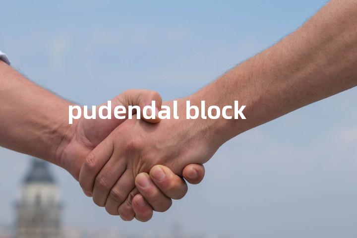 pudendal block单词图解，单词释义场景配图