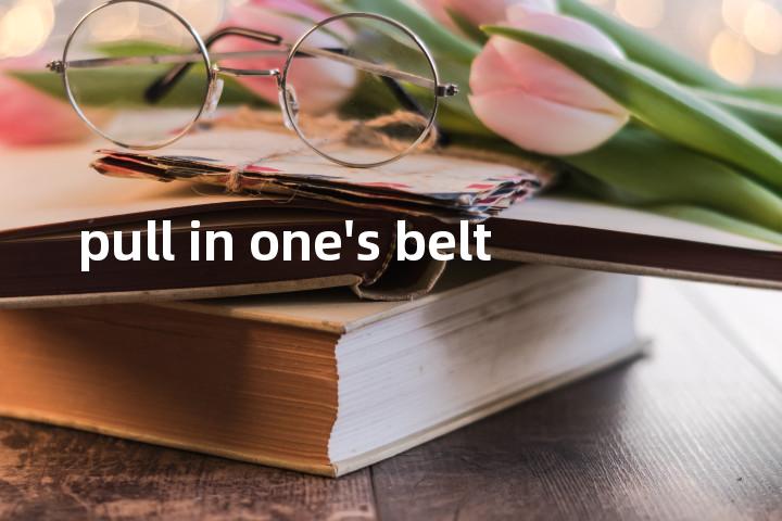 pull in one's belt单词图解，单词释义场景配图
