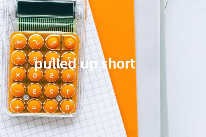 pulled up short单词图解，单词释义场景配图