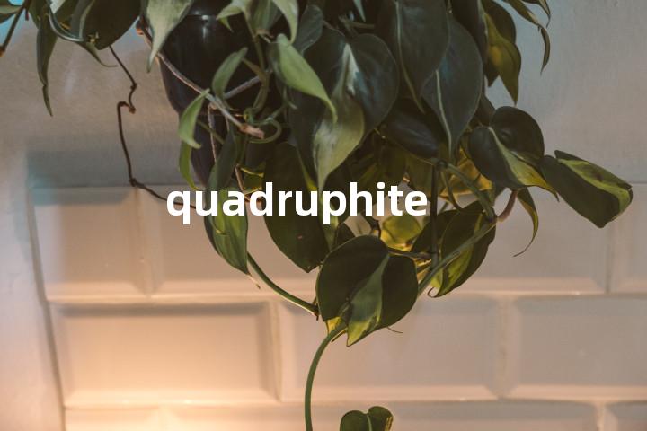 quadruphite单词图解，单词释义场景配图