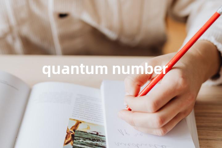 quantum number单词图解，单词释义场景配图