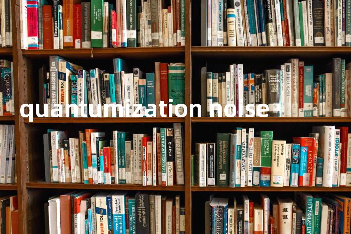 quantumization noise单词图解，单词释义场景配图