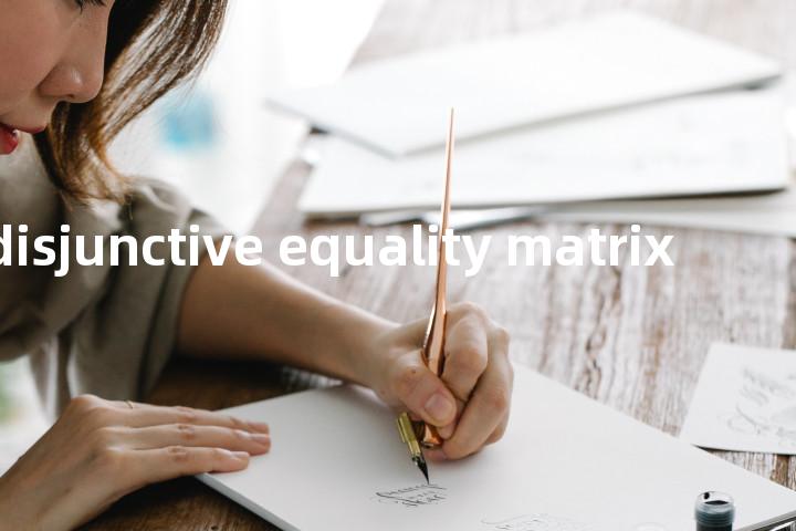 quasi-disjunctive equality matrix单词图解，单词释义场景配图