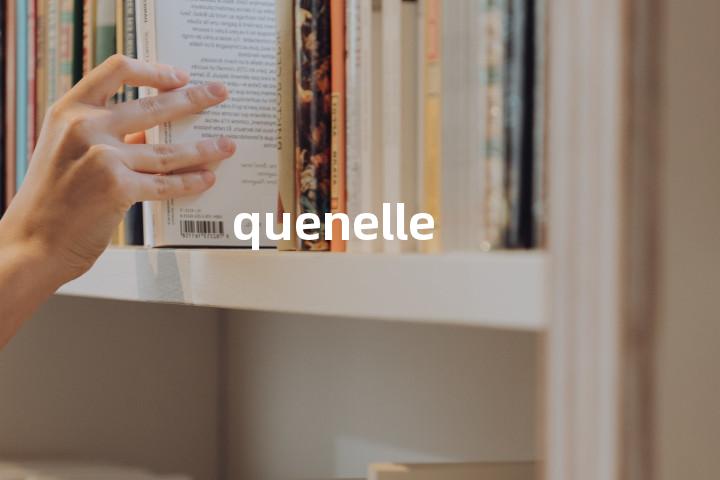 quenelle单词图解，单词释义场景配图