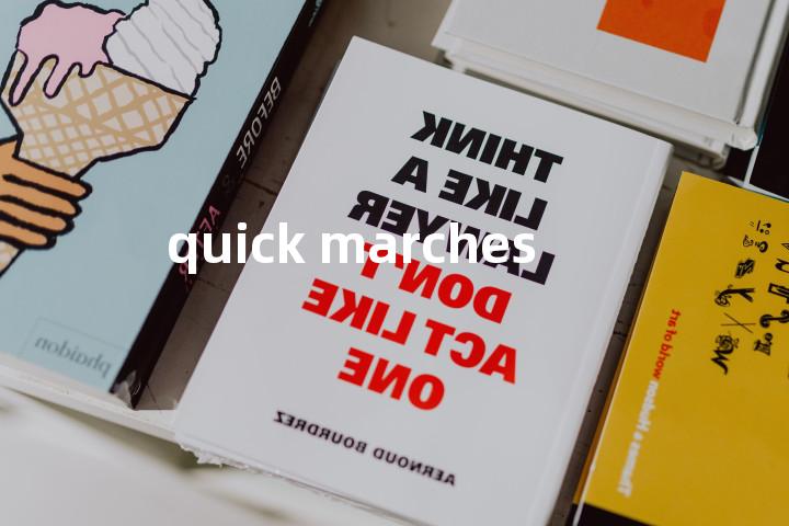 quick marches单词图解，单词释义场景配图