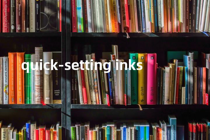 quick-setting inks单词图解，单词释义场景配图