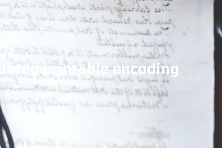 quoted printable encoding单词图解，单词释义场景配图